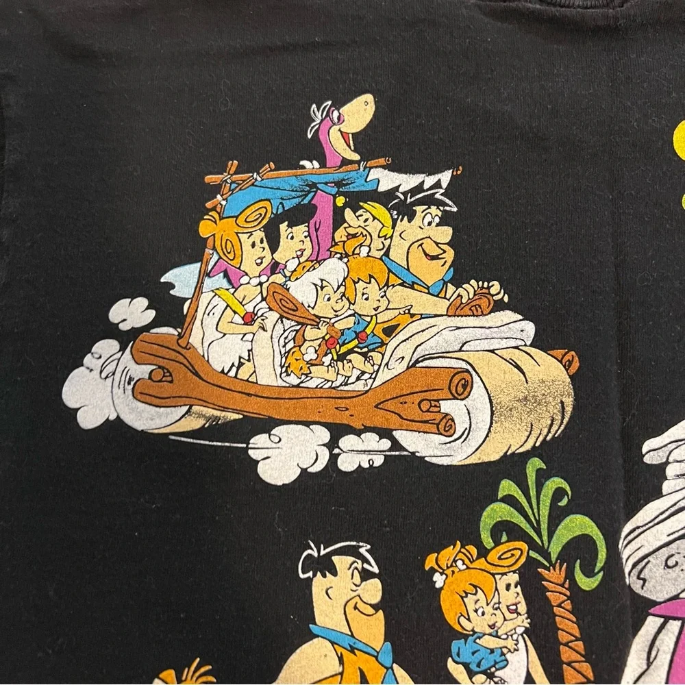 CLOSET CLOSING Flintstones T Shirt Vintage Tultex 1994 90s Front & Back Graphics - Picture 6 of 16